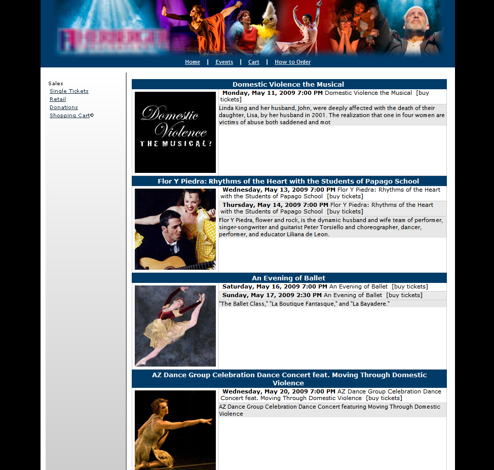 Sample Ticket Site